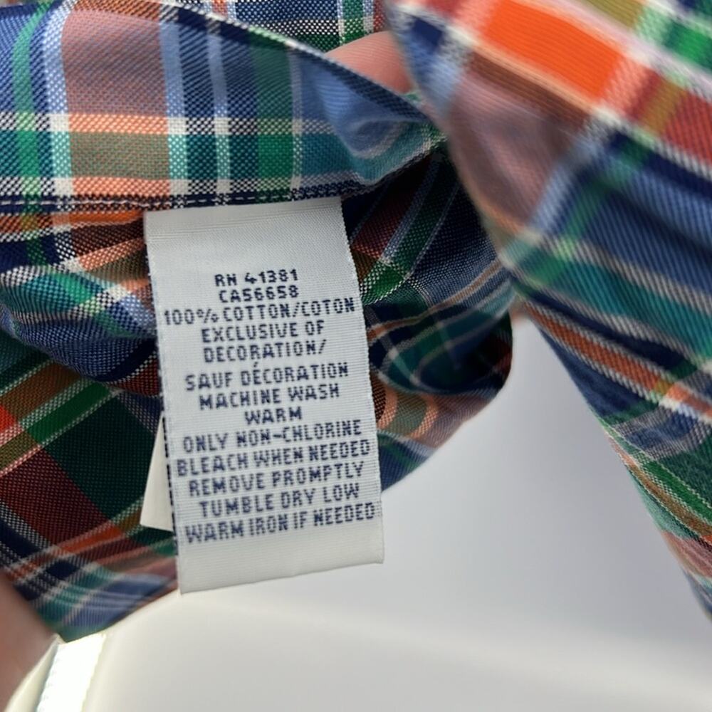 Ralph Lauren Men's Slim Fit LS Button Down Shirt - Blue Multi Plaid - XL - Picture 5 of 6